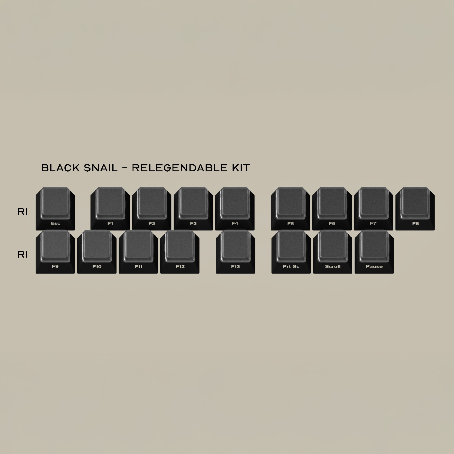 GMK CYL Black Snail 리레전더블 - 상품 이미지