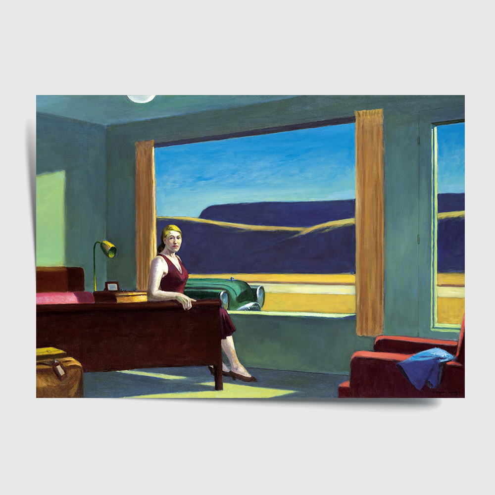 에드워드 호퍼 인테리어 그림 액자 포스터 명화 Western Motel 1957 - 상세 이미지 2