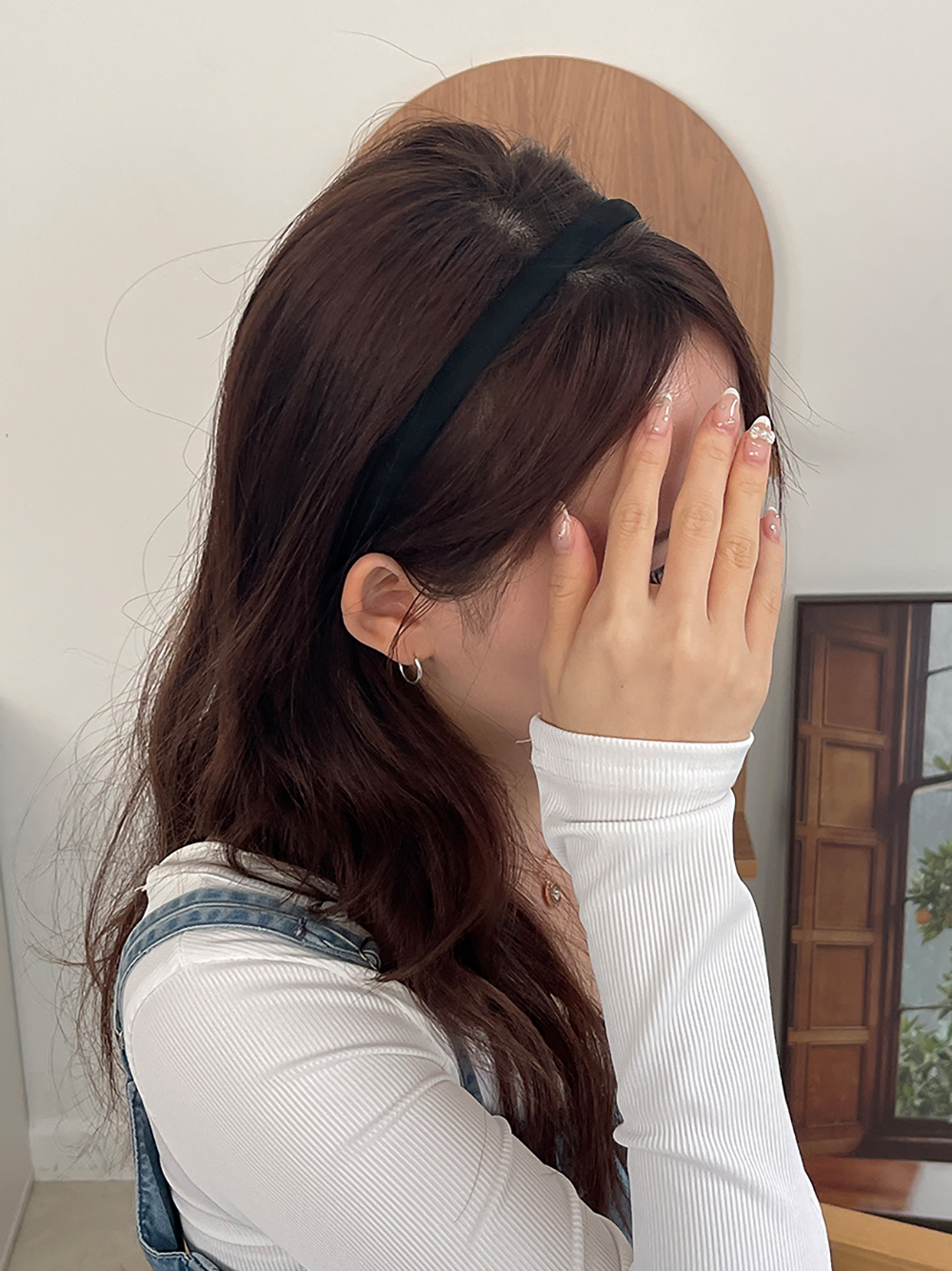 스웨이드얇은머리띠 헤어밴드 얇은헤어밴드 귀안아픈머리띠 패션 헤어악세사리 이미지 6