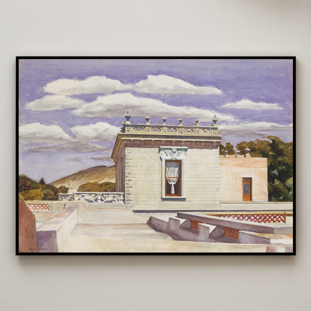 에드워드 호퍼 인테리어 그림 액자 포스터 명화 Saltillo Mansion 1943 - 상세 이미지 4