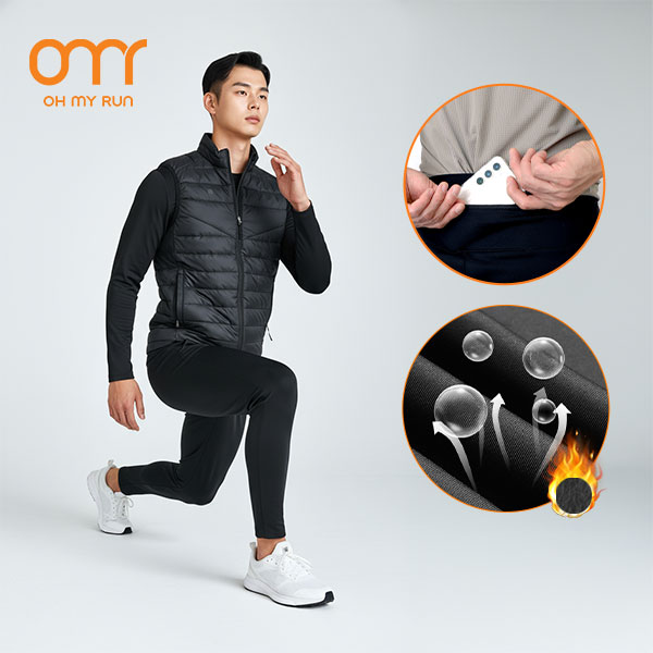 남자 러닝바지 겨울 트레이닝 조거팬츠 마라톤복장 운동 기모 조깅웨어 제품 이미지