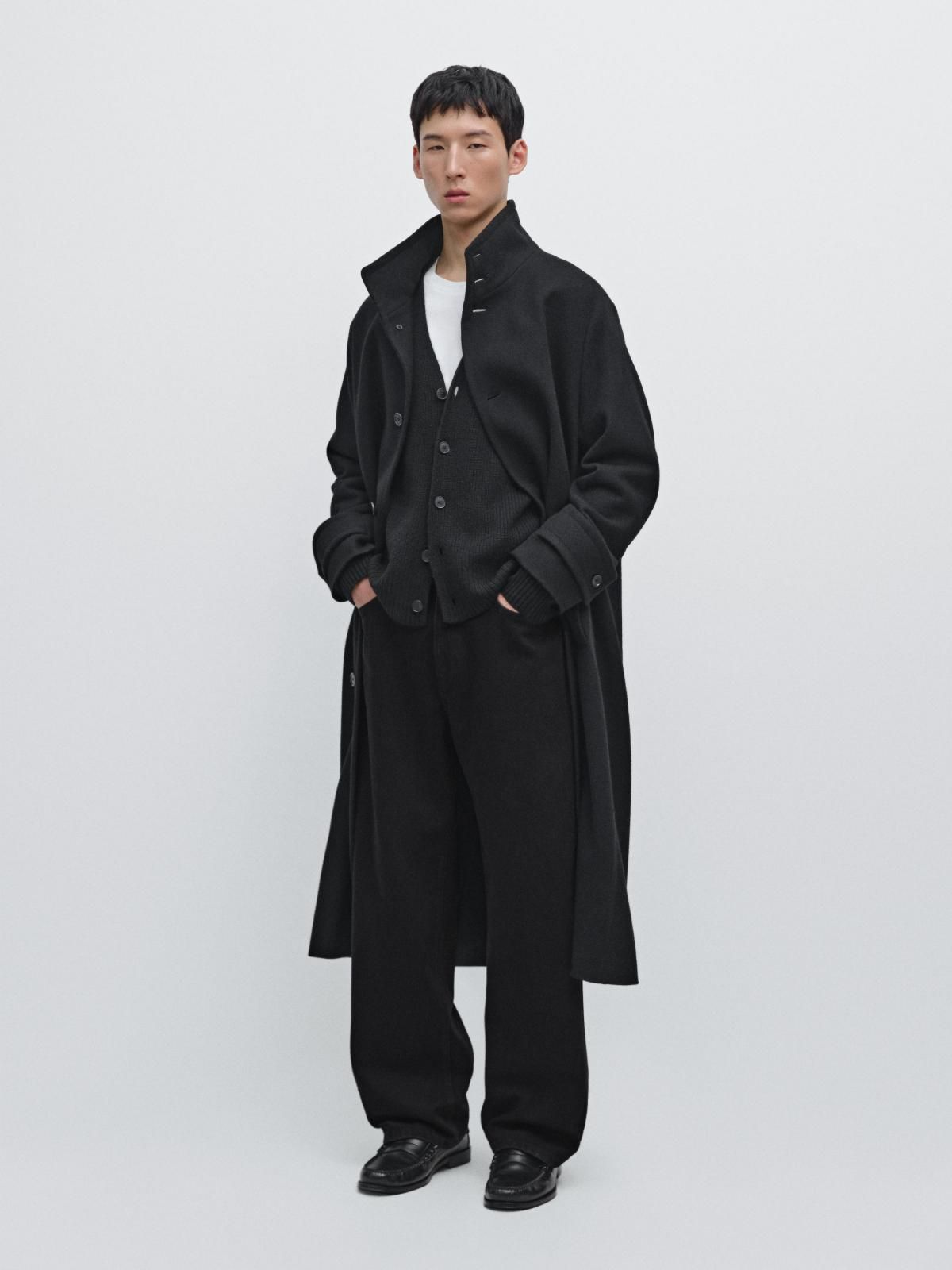 마시모두띠 블랙 데님 와이드핏 청바지 0308/700 BLACK - 상세 이미지 2