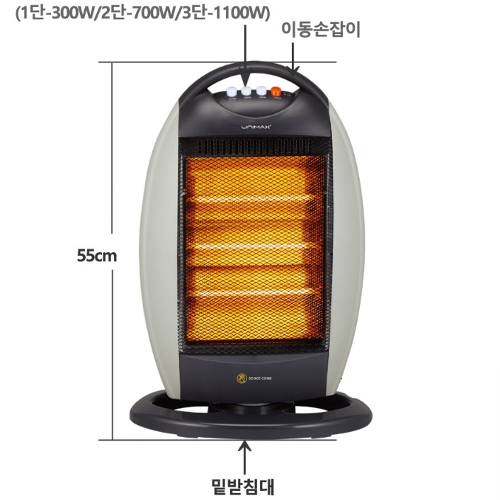 캠핑용 소형히터 가정용 전기스토브 사무실 발난로 자취방온열기
