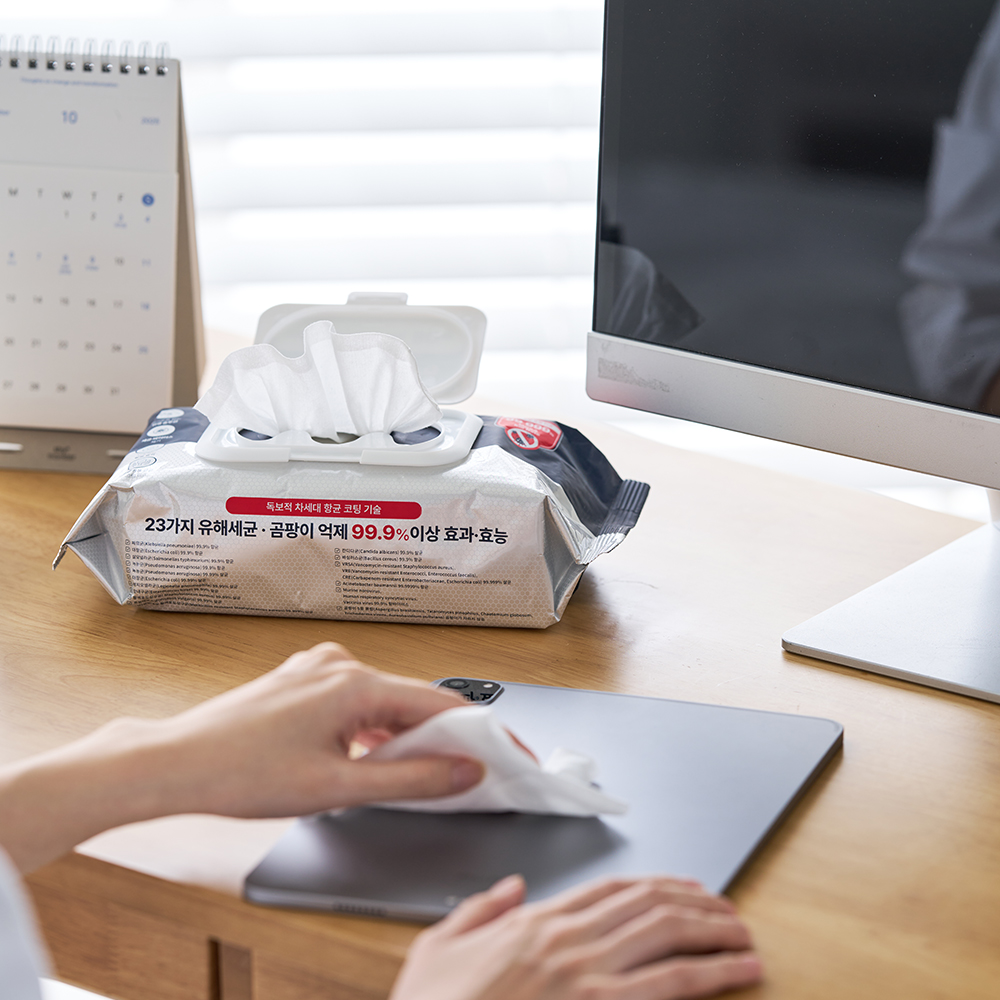 살균 소독 세정 곰팡이 억제 제거 슈퍼스노우 닥터 프로(Dr. Pro) 와입스 80매, 4팩