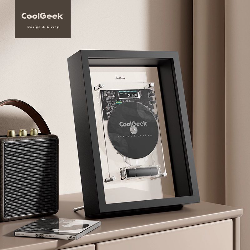 CoolGeek M1 CD플레이어 사진 액자 리모컨 블루투스 - 상세 이미지 2