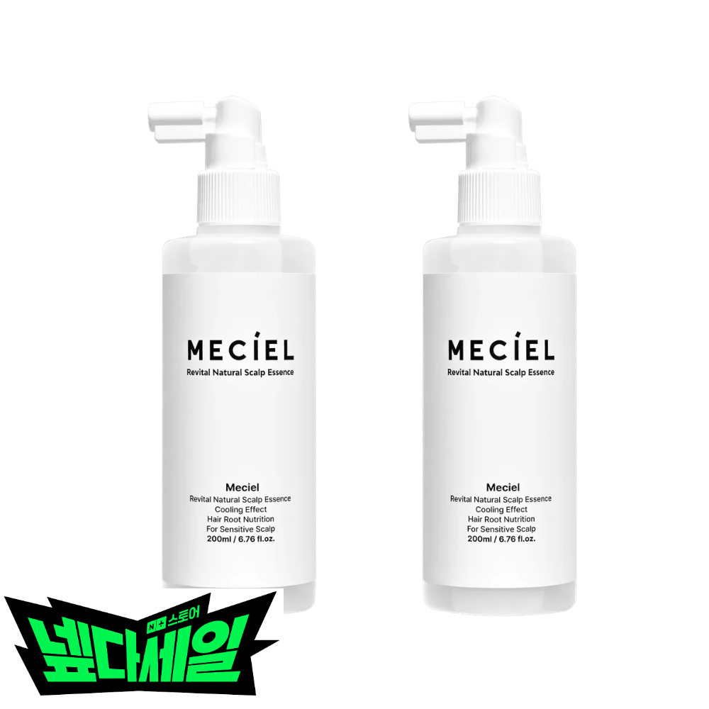 메시엘 두피토닉 에센스 헤어 영양제 맥주효모 세럼 쿨링 약산성 진정 비듬 무향, 200ml, 2개 - 메인 이미지