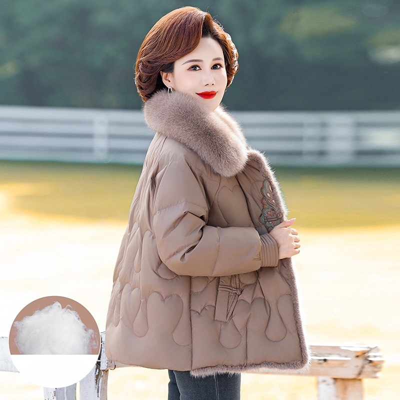 80대할머니옷 할머니경량패딩 숏패딩 어머님선물 할머니패딩 할머니점퍼 잠바 빅사이즈 퀼팅 - 상세 이미지 3