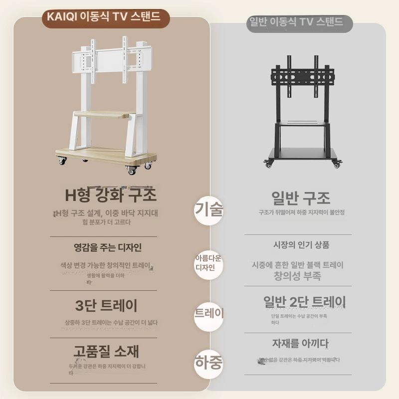 TV 거치대 각도 조절 브라켓 거실 매장 티비 벽걸이 스탠드 - 상세 이미지 3