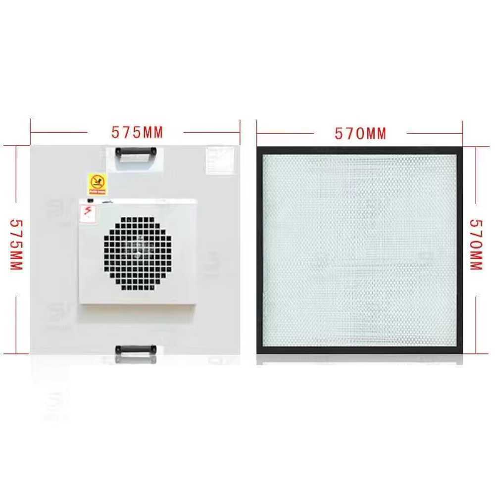 클린룸 FFU 공기청정기 고성능 미세먼지 정화 장비 플라스틱 575x575mm - 상세 이미지 5