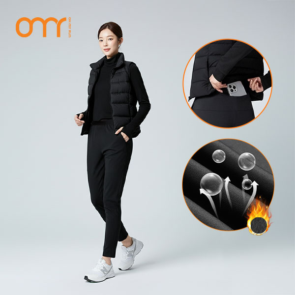 여성 러닝바지 런닝팬츠 트레이닝복 헬스 여자 겨울 운동복 기모 긴바지 제품 이미지