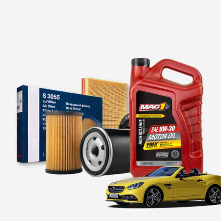 오마이차 벤츠 SLC200 R172 (M274) 가솔린 맥원 하이마일 직수입 5W30 엔진오일세트 7Liter