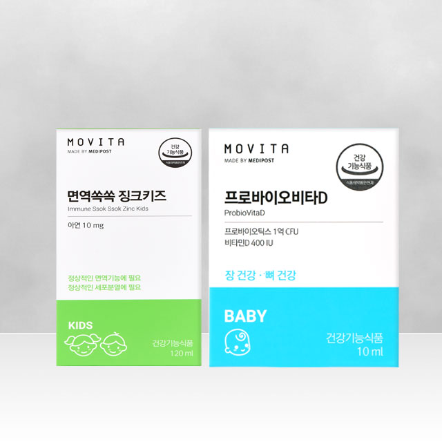 [우리아기SET]면역쏙쏙 징크시럽 1박스 + 프로바이오비타D 10ml 1박스 - 상품 이미지