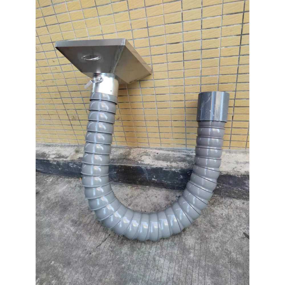 암후드 국소배기 산업용 흄흡입기 작업장 연기제거 110MM 2M 커버+밸브 - 상품 이미지