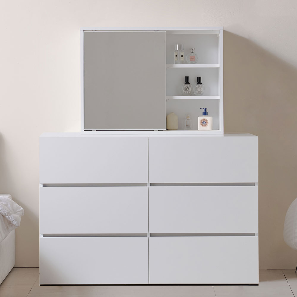 앤유 틈새 심플한 서랍형 화장대 서랍장 1000