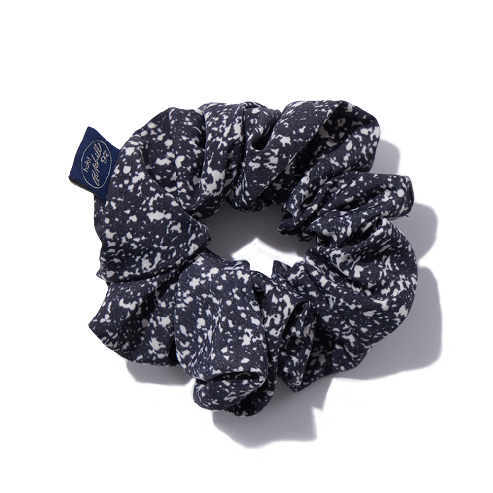 hakit97 Ink Drop hair scrunchie Black Ink - 상품 이미지