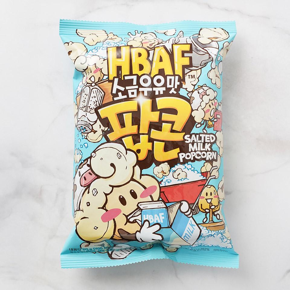 메가마트 HBAF 바프 소금우유맛 팝콘 80G - 상품 이미지