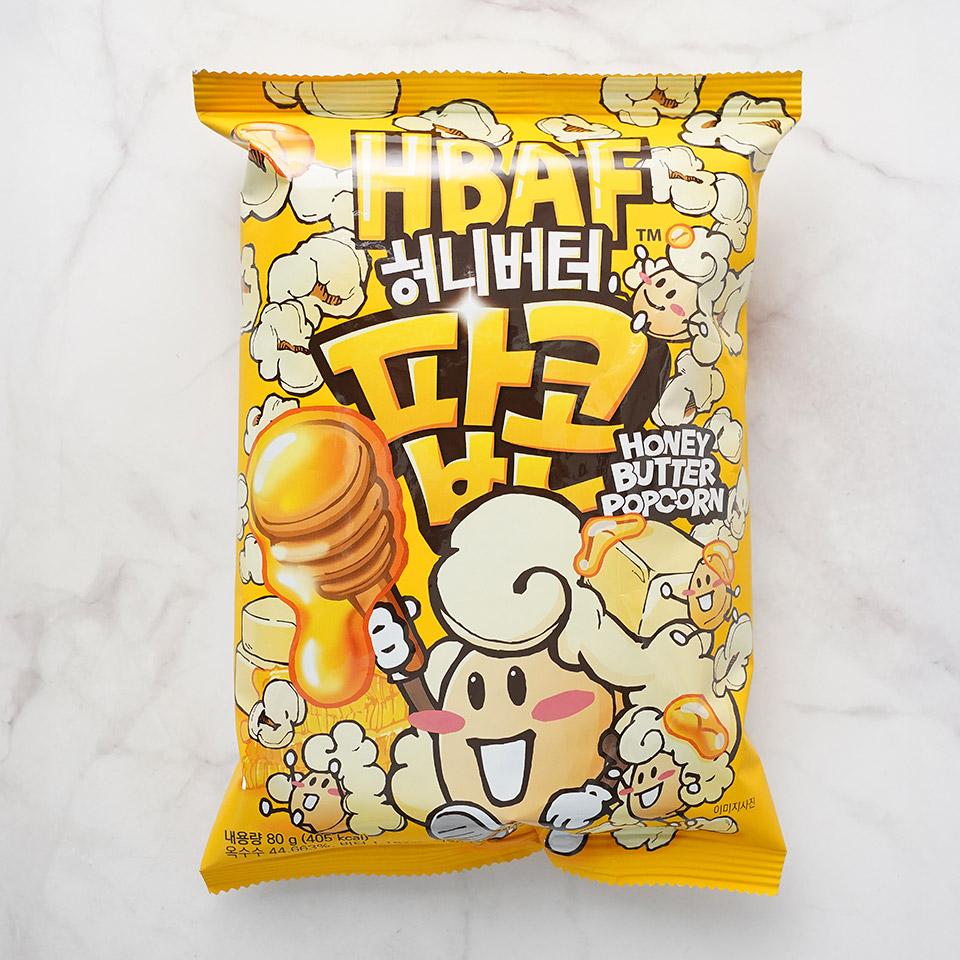 메가마트 HBAF 바프 허니버터 팝콘 80G - 상품 이미지