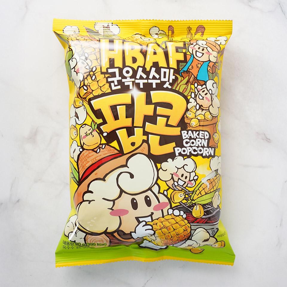 메가마트 HBAF 바프 군옥수수맛 팝콘 80G - 상품 이미지