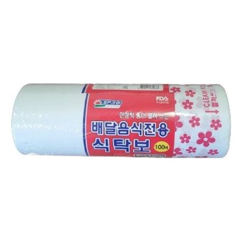 배달음식 테이블보 롤형 일회용 90x90x100매 - 상품 이미지