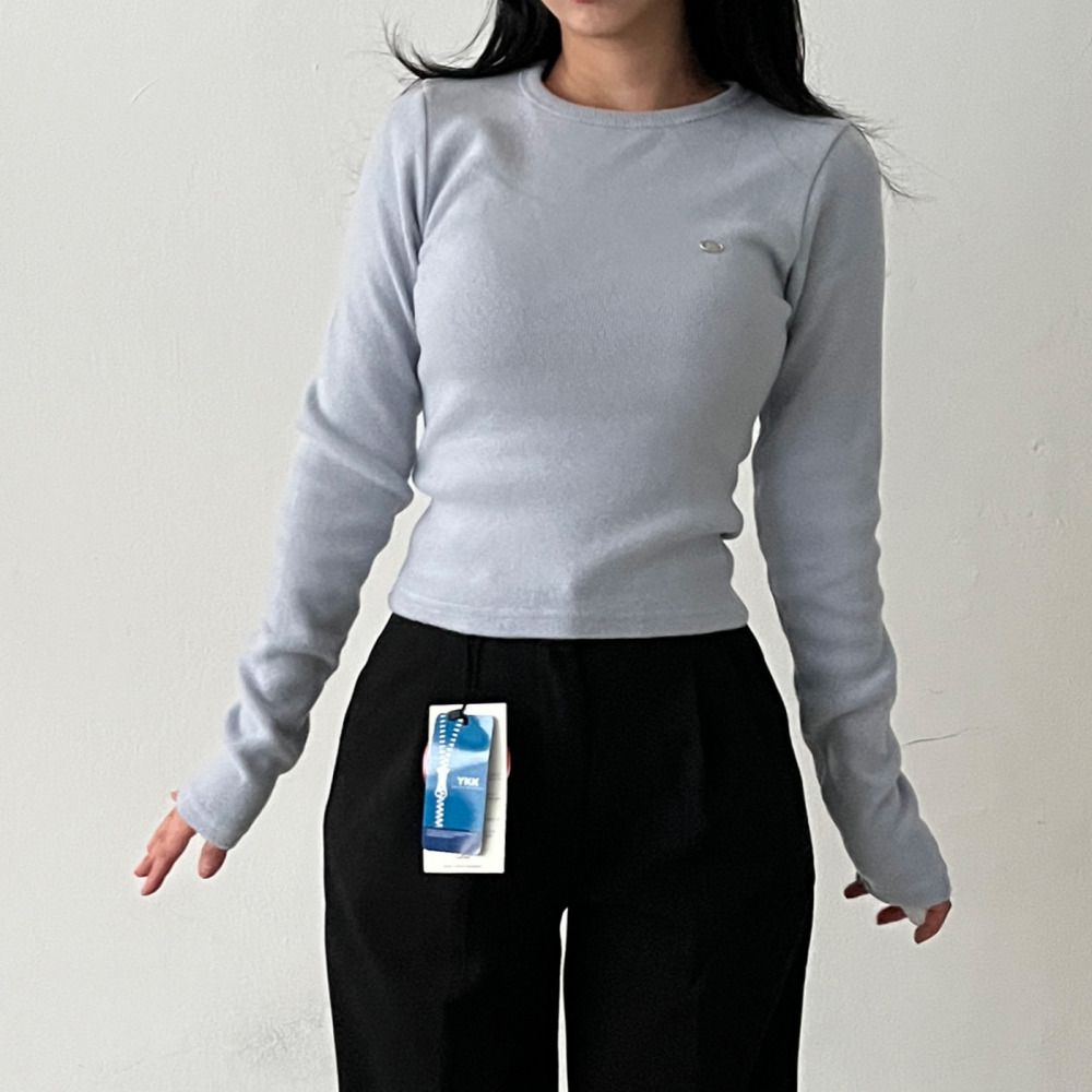 도톰한티셔츠 기모이너티 여성긴팔티 - 상세 이미지 4