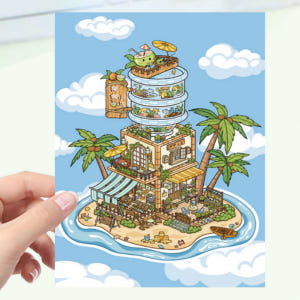 3d스티커 집꾸미기 작은섬 실사용 후기 | 효과 있을까? - 상품 이미지 1