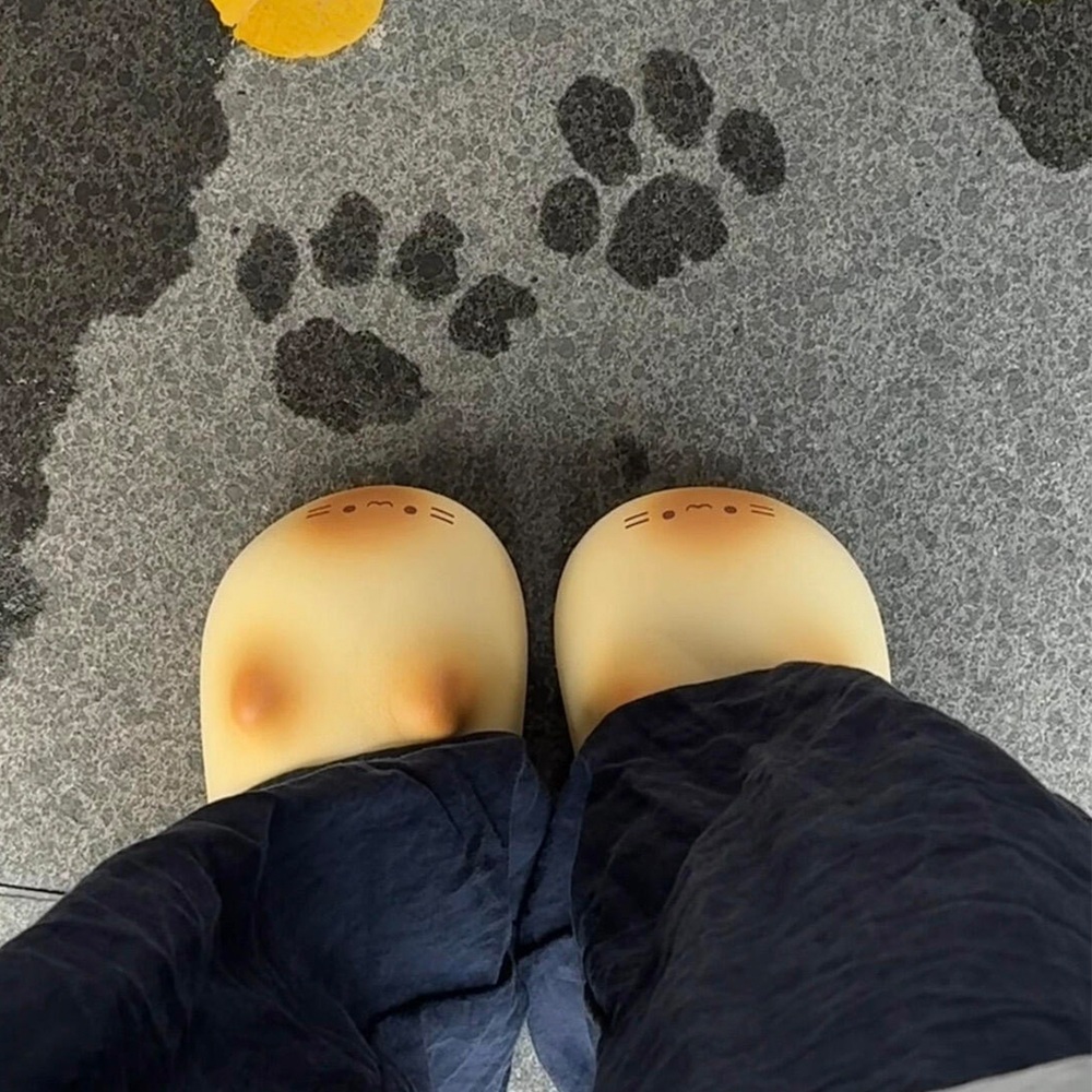 구운 고양이 발자국 겨울 퍼 사무실 호주 방한 여성 신발 양털 실내화 플랫폼 털신 클래식 - 상품 이미지