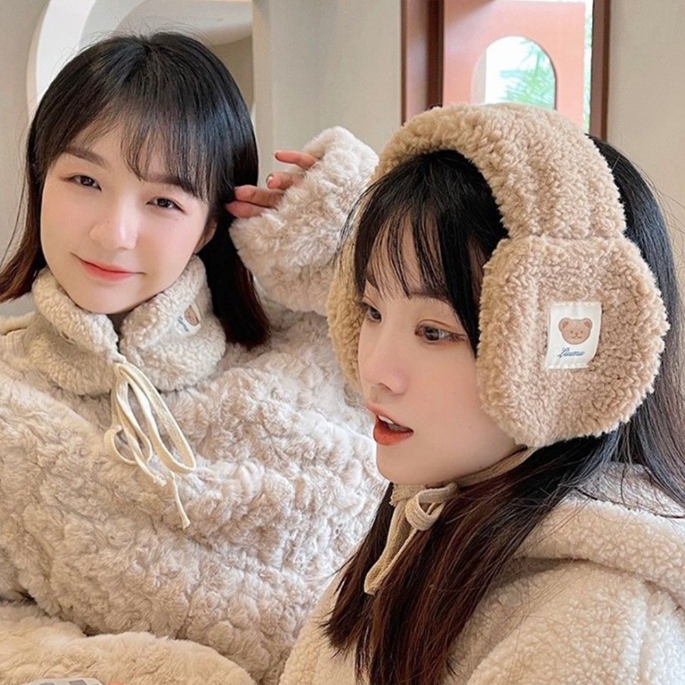 박대표마켓 뽀글이 양털 털 귀마개 겨울 투웨이 머플러 귀도리 남녀공용 - 상품 이미지