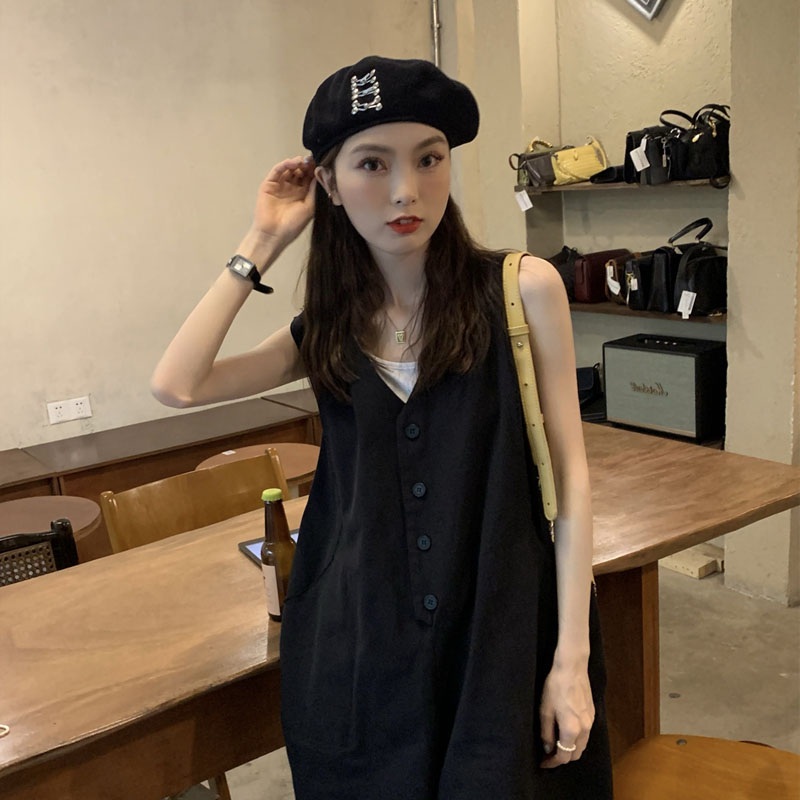 오버핏 팬츠 점프슈트 나시 반바지 데님 작업복 여름 멜빵바지 롱 덤블퍼 긴팔 올 남자 - 상세 이미지 2