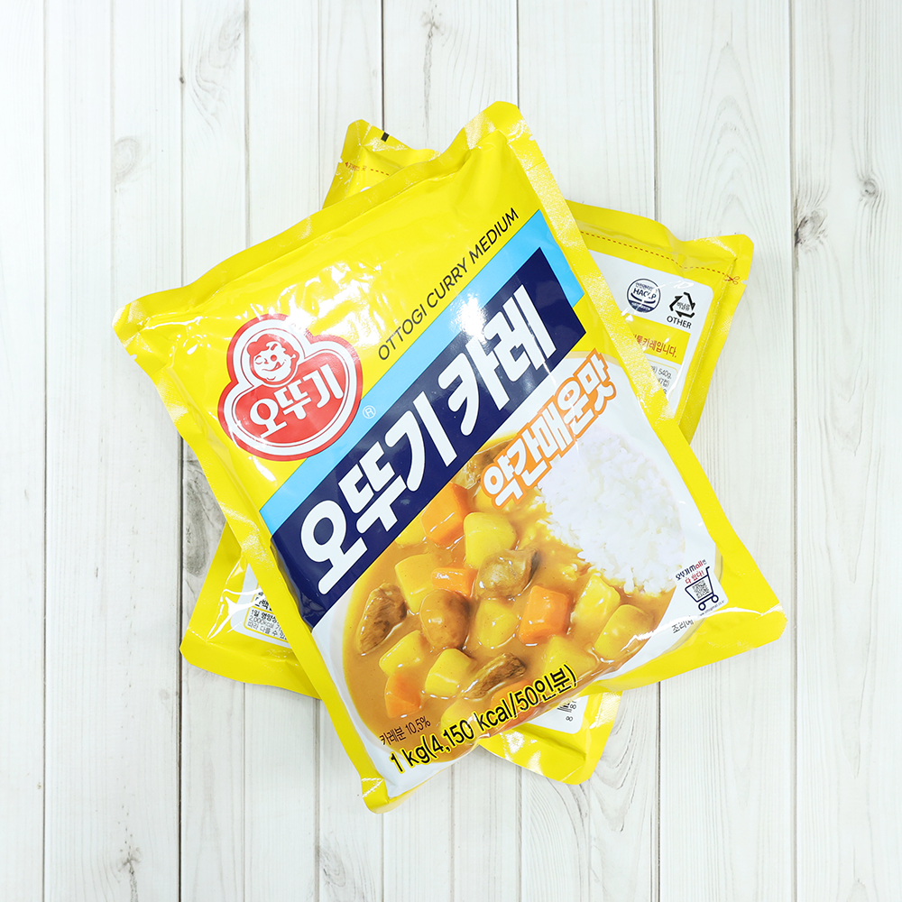 오뚜기 카레가루 커리가루 대용량 업소용 카레 약간매운맛, 1kg, 10개 - 메인 이미지