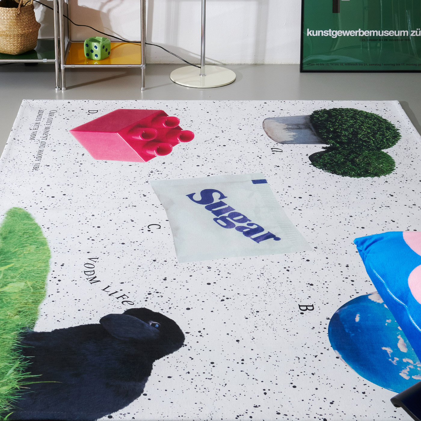 Graphic Flat Rug Sugarand, 150x200cm 이미지 6