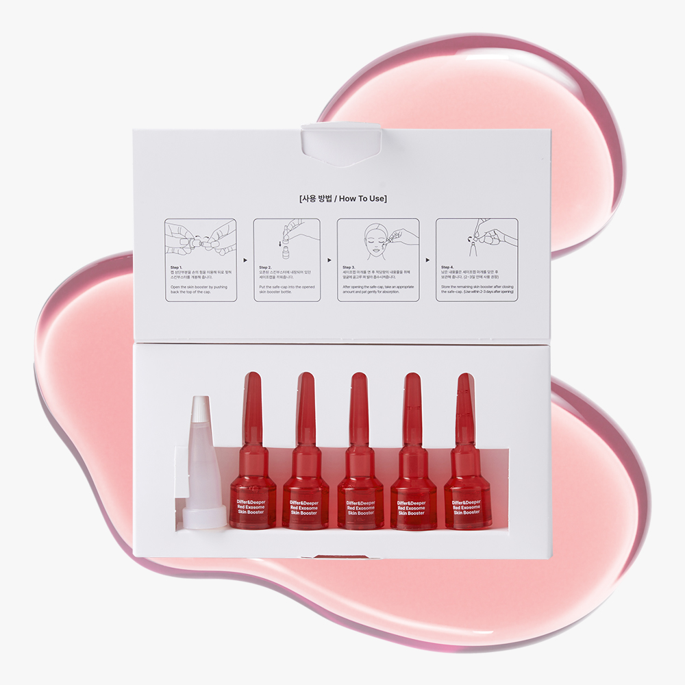 [스타터팩] 디퍼앤디퍼 레드 엑소좀 스킨 부스터 안티에이징 노화 2ml x 5개 - 상품 이미지