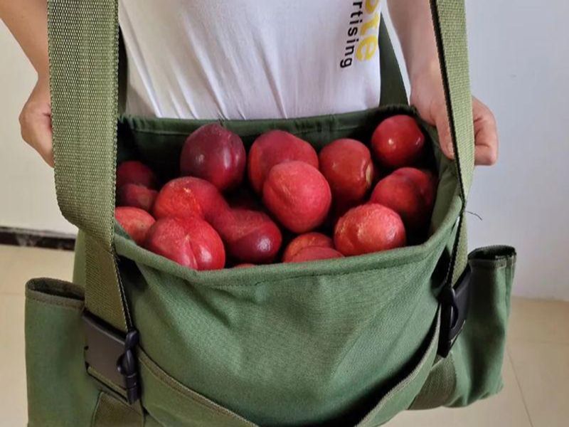 과일 수확바구니 수확가방 따는 복숭아 옥수수 농사용 포함 대형 두꺼운 10~12.5kg - 상품 이미지