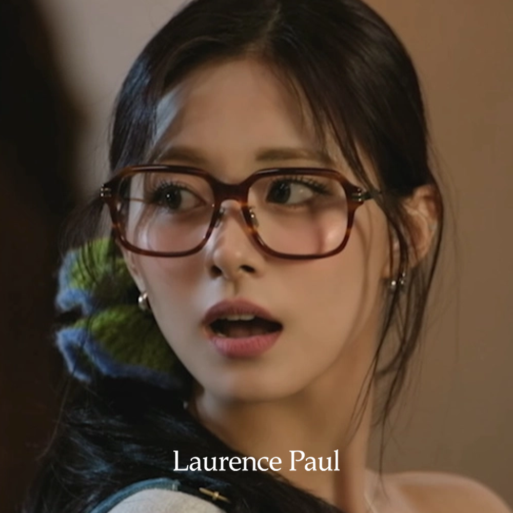 로렌스폴 안경 터보 TURBO C2 데미 사각 오버사이즈 빈티지 잠자리 알 큰 뿔테 - 상품 이미지
