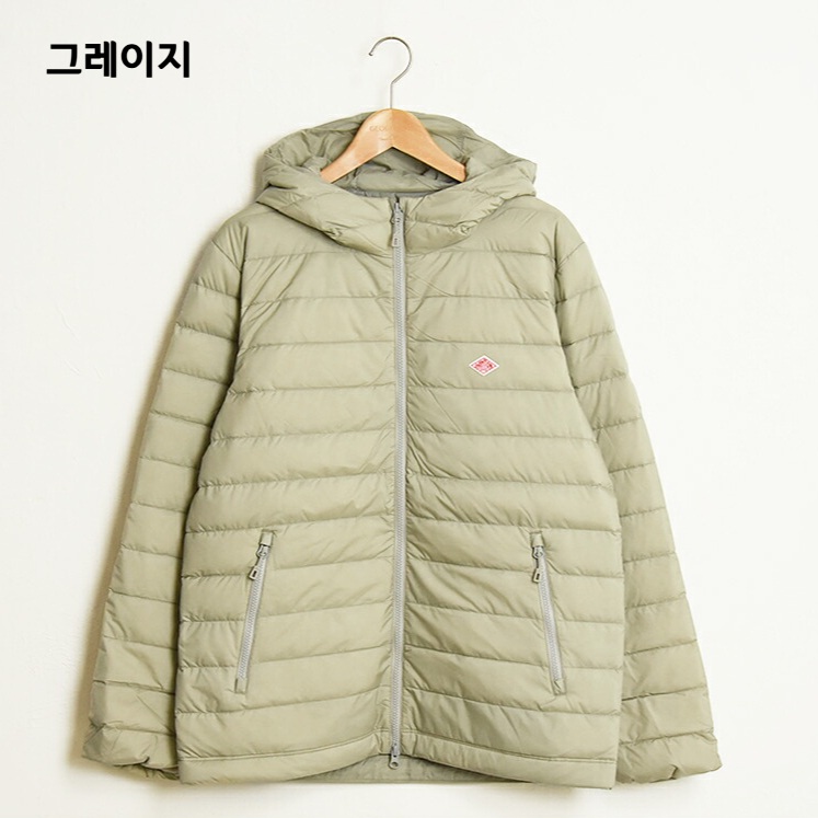 단톤 나일론 타프타 미들 다운 후드 재킷 남성 패딩 DT-A0564NRP M 블랙 - 상세 이미지 2