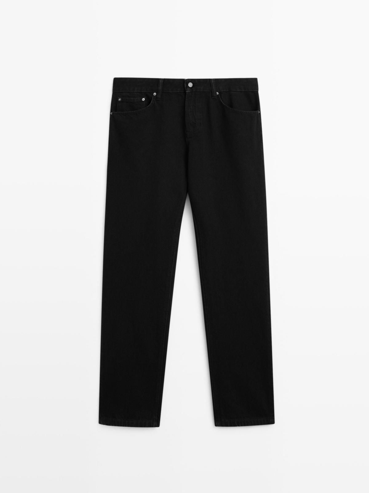 마시모두띠 블랙 데님 와이드핏 청바지 0308/700 BLACK - 상세 이미지 5