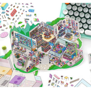 3d 방꾸미기 스티커 대형 상가모임 실사용 후기 | 효과 있을까? - 상품 이미지 4