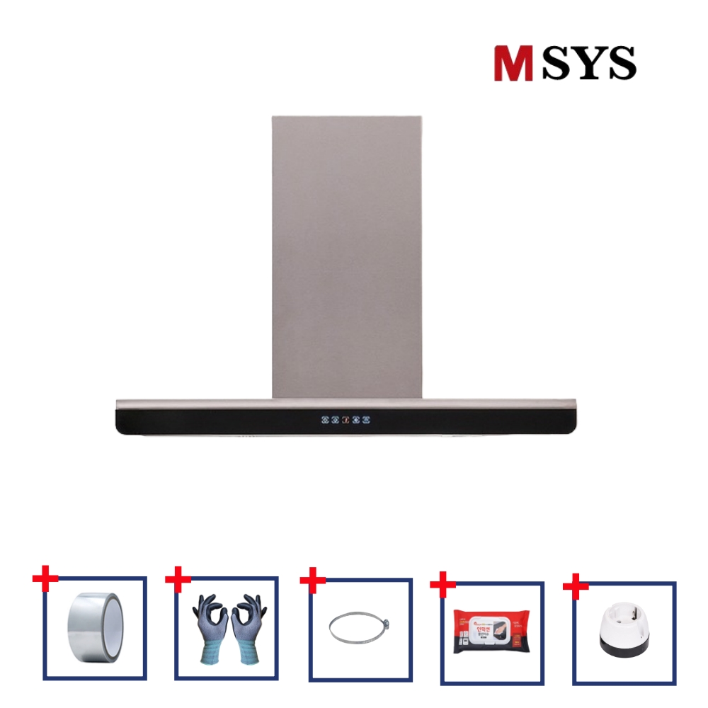 한샘 MSYS 엠시스 주방후드 HDC-MSBG90T 라운드터치 후드 교체 후황 900장용 제품 이미지