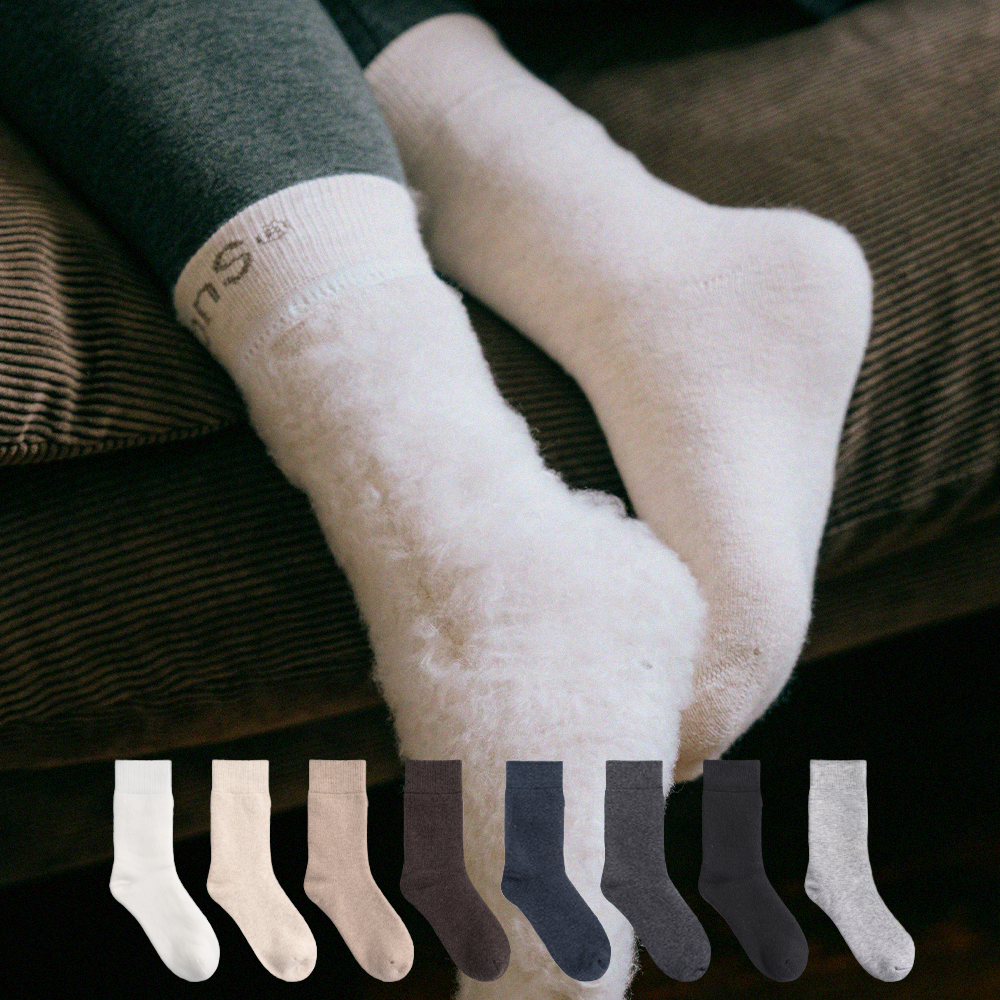 3켤레 메리노 울 양털 기모양말 남녀 겨울 방한 발열양말 무압박 N배송 제품 이미지
