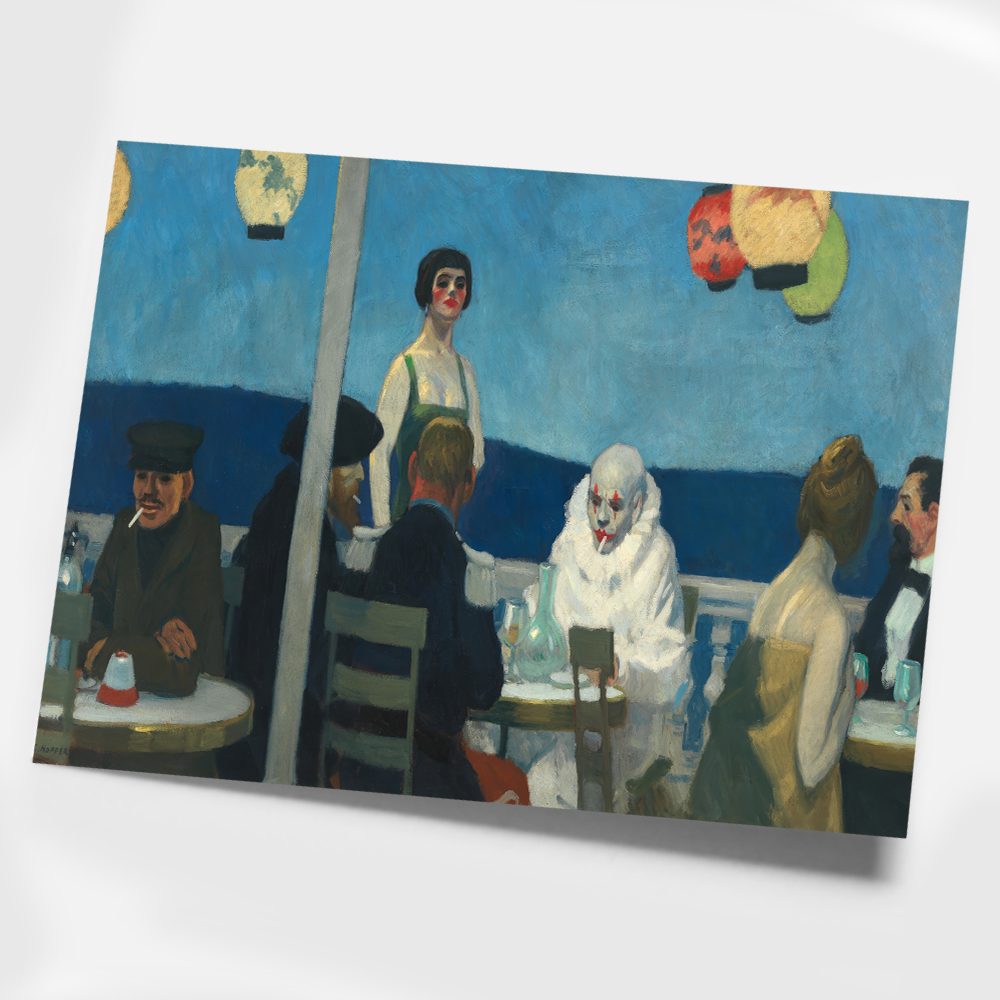 에드워드 호퍼 인테리어 그림 액자 포스터 명화 Soir Bleu 1914 - 상세 이미지 3