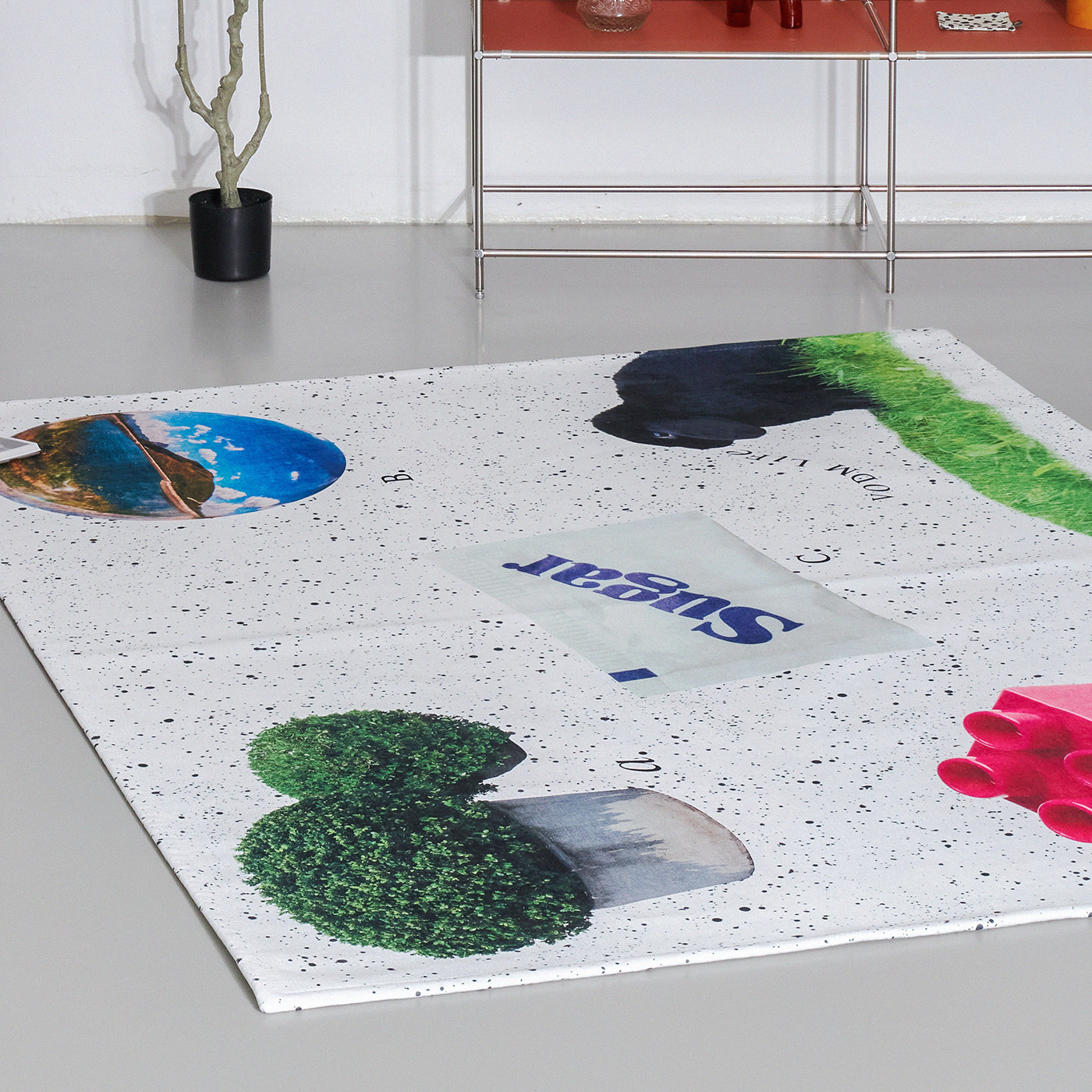 Graphic Flat Rug Sugarand, 100x150cm - 상세 이미지 5