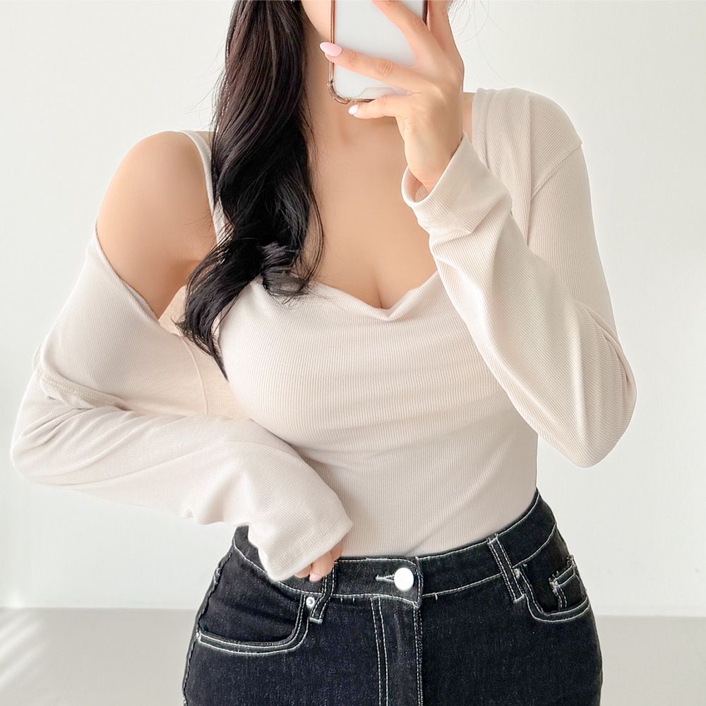 토라폴 터틀 나시 가디건세트 볼레로 AA0835 - 메인 이미지