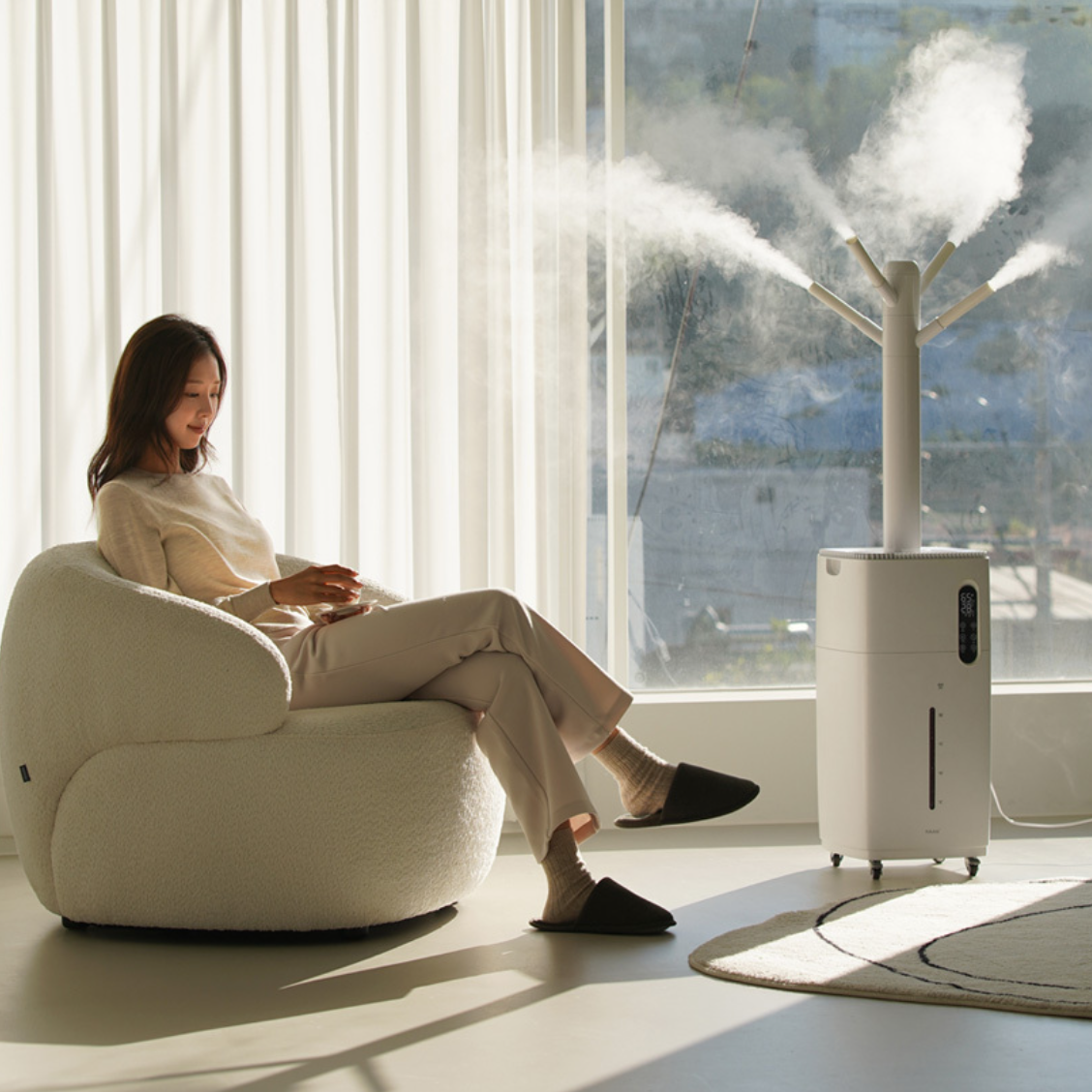 사무실 대용량 가습기 카페 병원 학원 타워 가습기 타워형 가습기