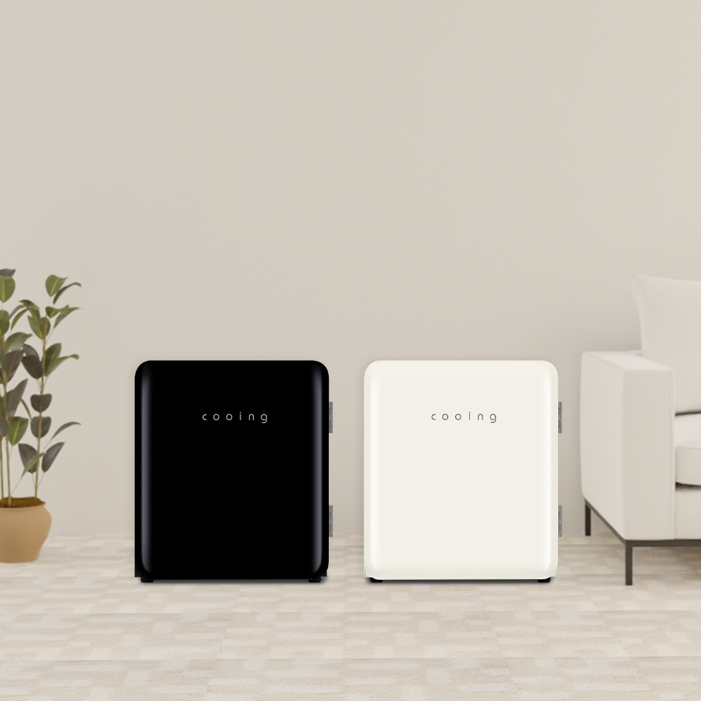 쿠잉 레트로 미니화장품냉장고 약냉장고 초소형 무소음 예쁜 제품 이미지