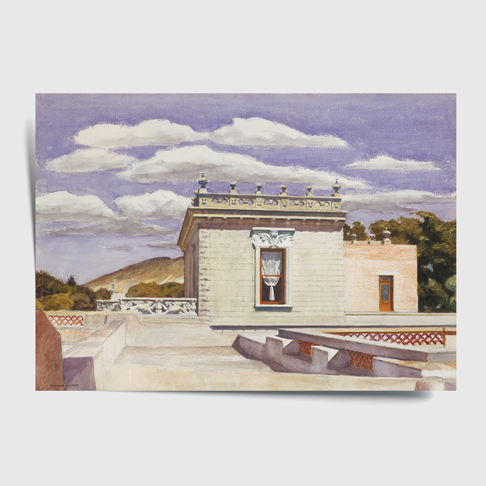 에드워드 호퍼 인테리어 그림 액자 포스터 명화 Saltillo Mansion 1943 - 상세 이미지 2