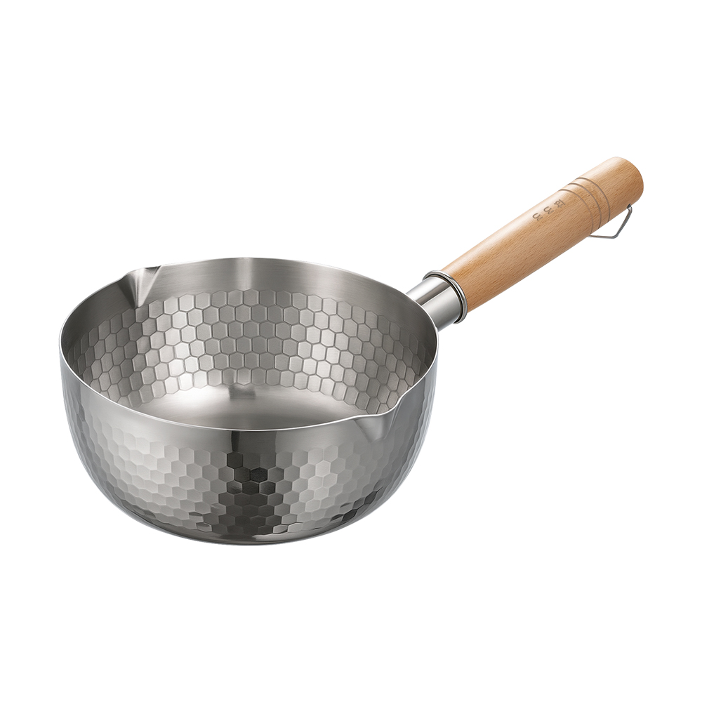하로로 IH 스텐 타케루 해머톤 나베 편수냄비 18cm 물코 눈금 이미지 6