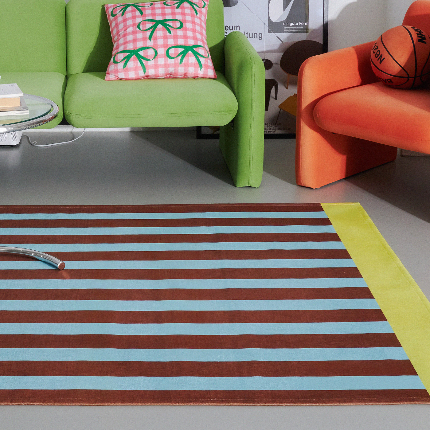 Graphic Flat Rug Skybrown, 100x150cm 이미지 6