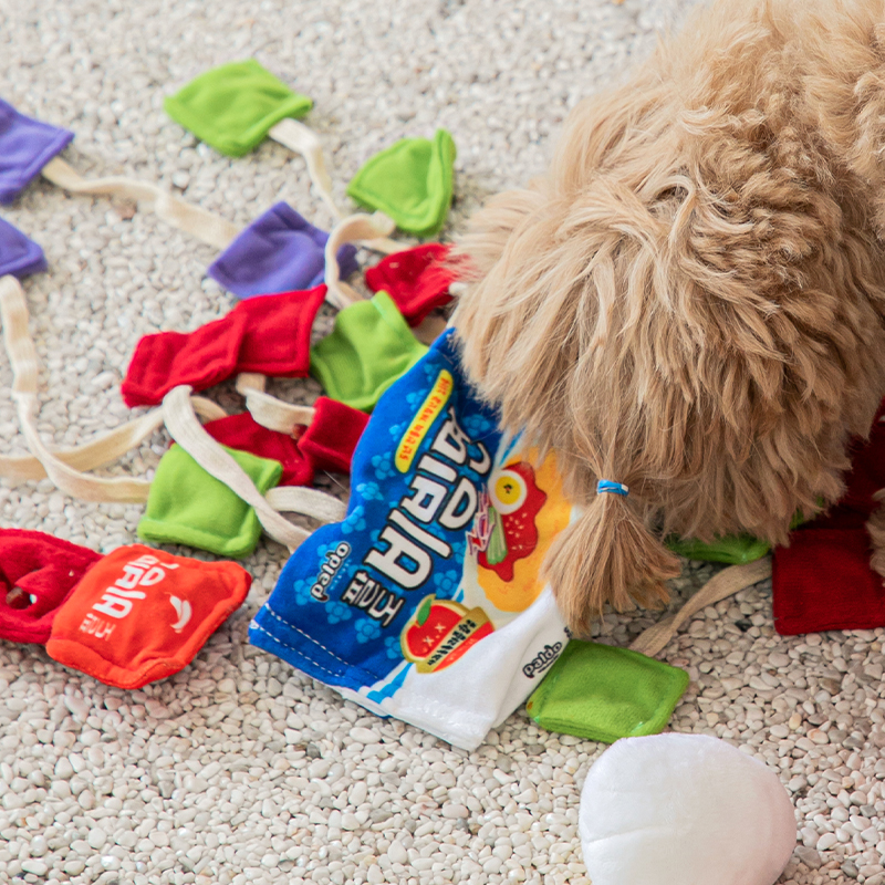 [바잇미X팔도] 팔도 비빔면 강아지 라면 장난감 (바스락/삑삑/노즈워크)