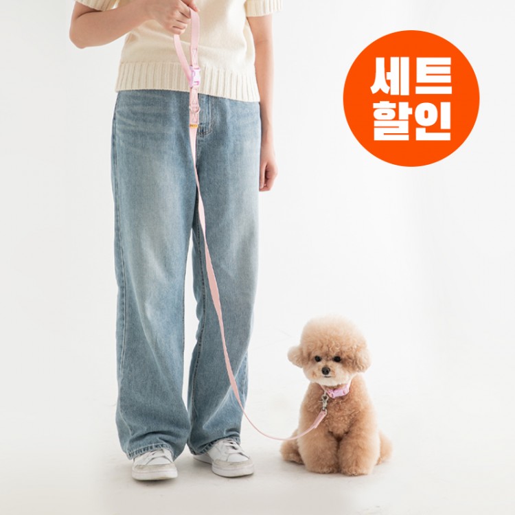 바잇미 캔디크레용 목줄&숏 리쉬 1.2m (6 colors) - 상품 이미지