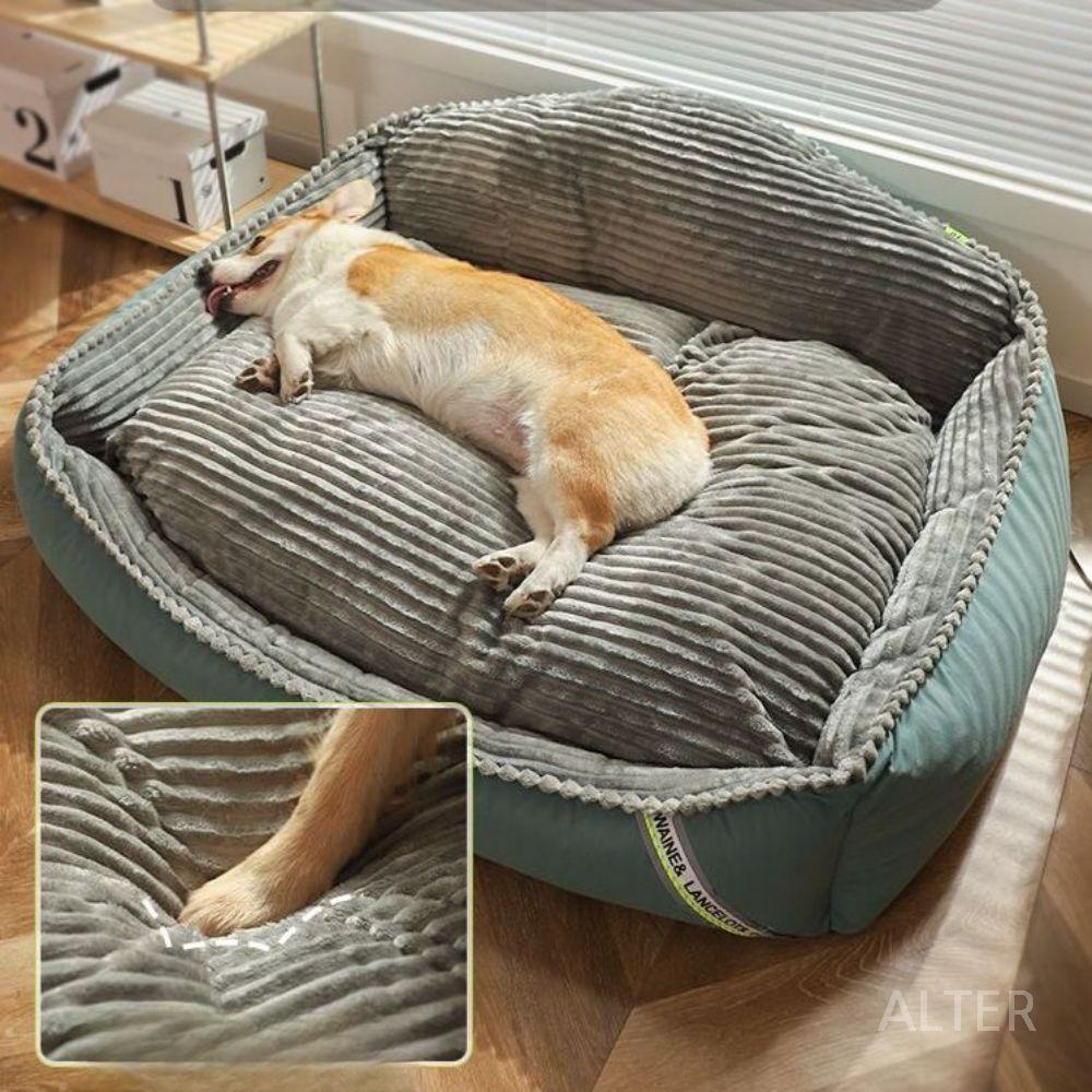대형견 쿠션 방석 반려견 베드 하우스 실내 침대 대형 분리 세탁 가능한 침대 소형-7.5kg 이하 - 상세 이미지 3