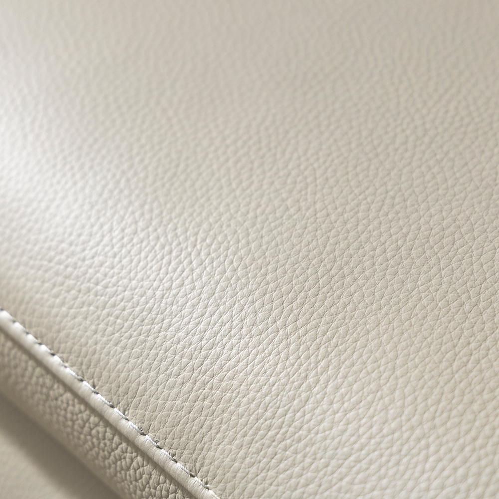 [4인 쇼파] 미코하임 아우라 천연면피 황소 가죽 슬라이딩 확장 거실 리클라이너 소파 스툴미포함, 샌드베이지, 4인용